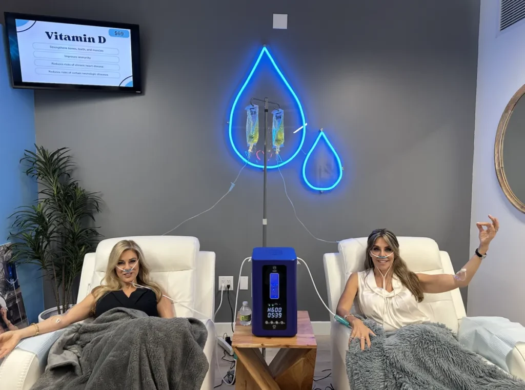 Woman using Hydrogen Therapy Together